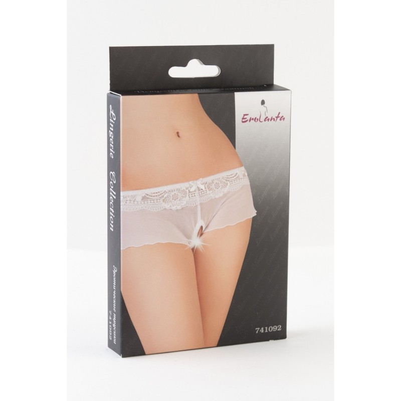 Трусики с доступом Erolanta Eve, белые, 46-48 УТ-00004588M/L - Erolanta - Трусики с доступом - Купить