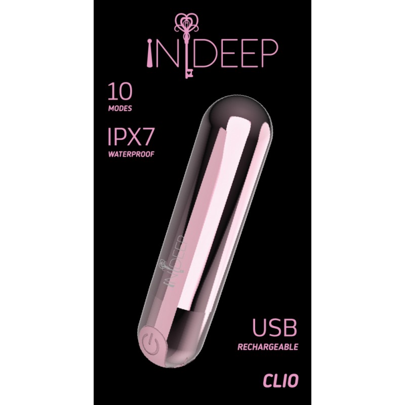 Вибропуля Indeep Mae, розовая 7704-01indeep - Indeep - Вибрирующие пули - Купить