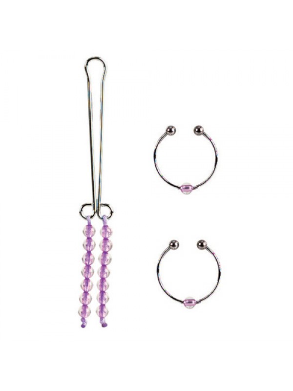 Зажимы для сосков и клитора Intimate Play™ Nipple and Clitoral Non-Piercing Body Jewelry™ SE-2611-11-2 - California Exotic Novelties - Клиторальные зажимы - Купить