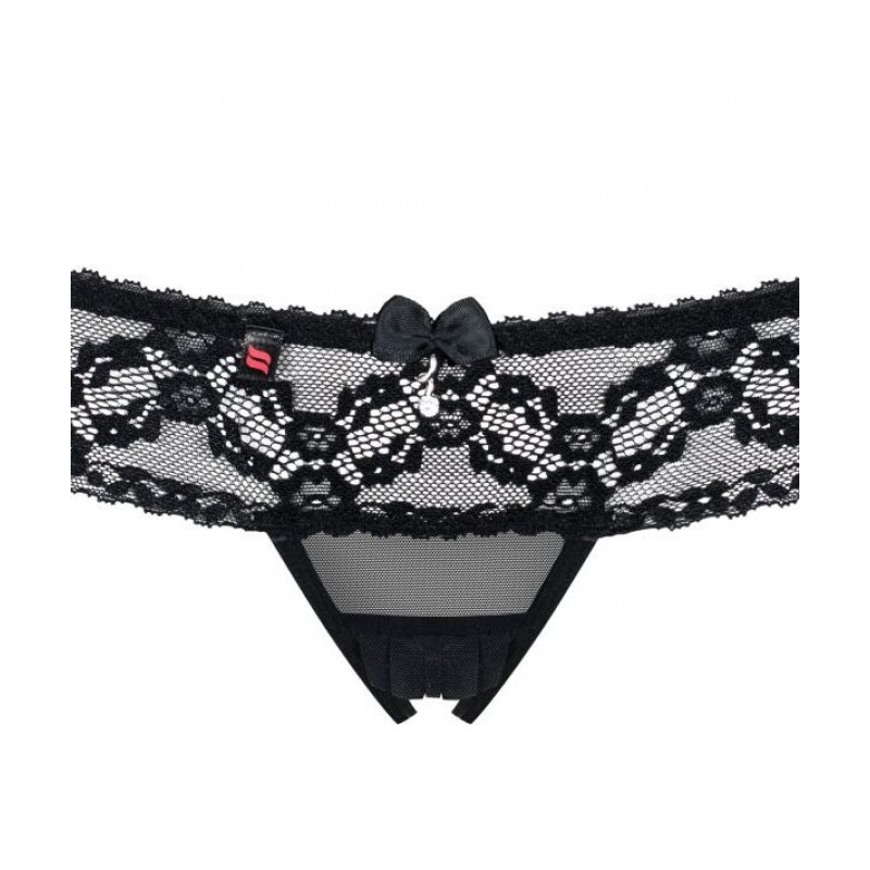 Трусики с доступом Erolanta Rebecca, черные, 54-56 УТ-00004550XXXL/4XL - Erolanta - Трусики с доступом - Купить