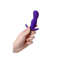 Анальная пробка с вибрацией A-Toys by TOYFA размера S, влагостойкая, силикон, фиолетовая, 11,2 см, Ø 2,7 см