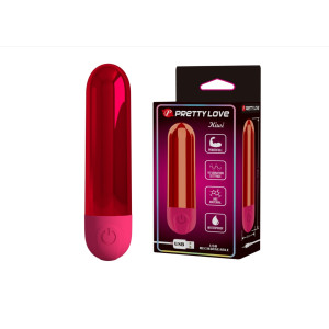 Мини-вибратор Pretty Love перезаряжаемый, 10 функций вибраций, L- 8см