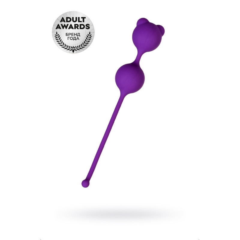 Вагинальные шарики A-Toys by TOYFA, силикон, фиолетовые, Ø 2,7 см