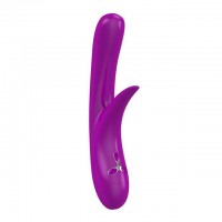 Вибратор на батарейках rabbit OVO K4, силикон, фиолетовый, 23,5 см
