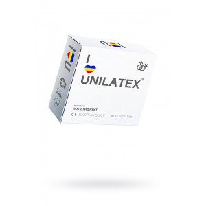 Презервативы Unilatex, multifrutis, аромат, цветные, 19 см, 5,4 см, 3 шт.