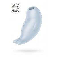 Вакуумный стимулятор клитора Satisfyer Seal You Soon, силикон, голубой