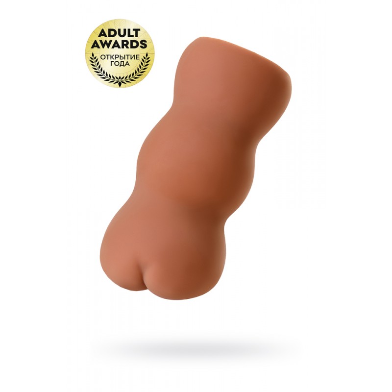 Мастурбатор реалистичный KOKOS TONGGGO Black Angel с двойным слоем TPR, телесный, 16 см