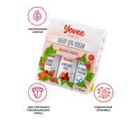 Набор гелей-смазок Yovee для любви (721008+721014+721052), вкус(клубн/дыня+карам)+увл(гиалур),3х50мл