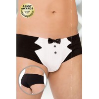 Шорты мужские Официант SoftLine Collection, черно-белый, M