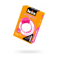 Виброкольцо LUXE VIBRO Техасский Бутон + презерватив, 1 шт, 18 см