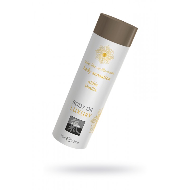 Съедобное масло для тела - Ваниль, 75мл.