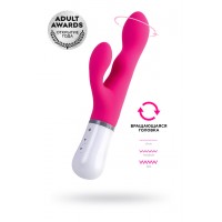 Вибратор LOVENSE Nora с клиторальным стимулятором, силикон, розовый, 20 см