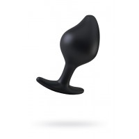 Анальная пробка MystimRocking Force S, электростимуляция, силикон, черная, Ø 3,7 см