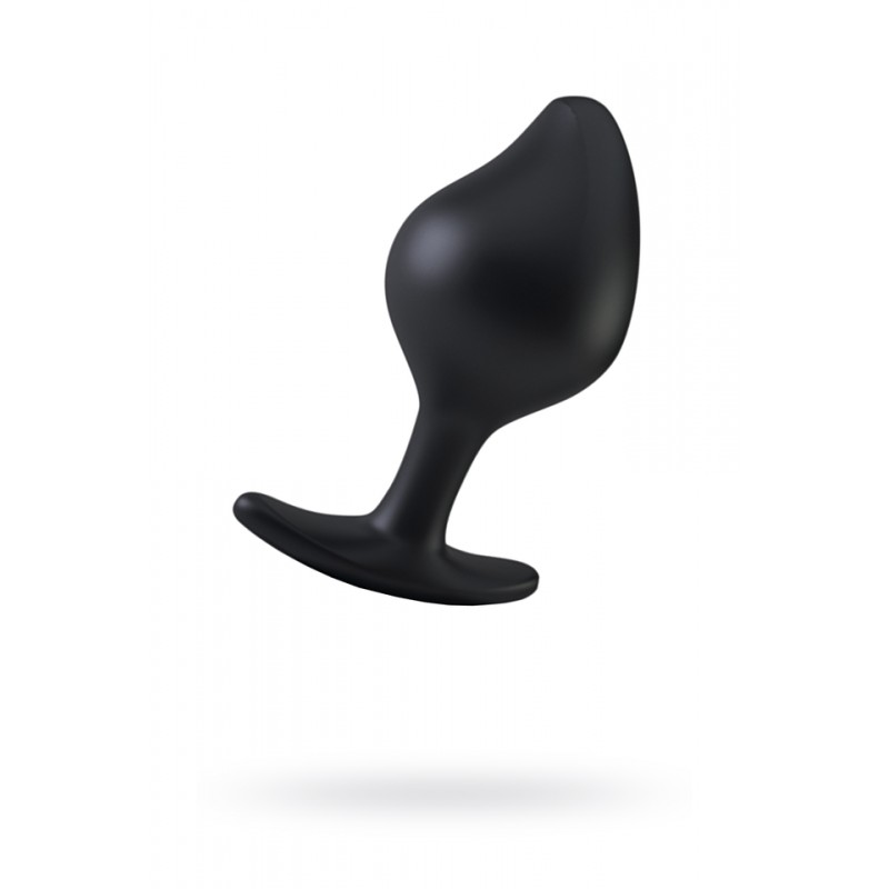 Анальная пробка MystimRocking Force S, электростимуляция, силикон, черная, Ø 3,7 см