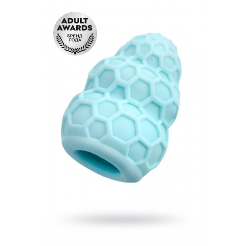 Мастурбатор A-Toys Flaff, TPE, бирюзовый, 8см, Ø 2,9 см