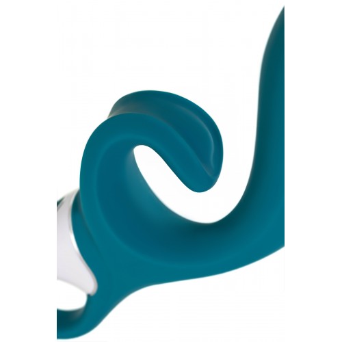 Нереалистичный вибратор Satisfyer Hug me, силикон, синий