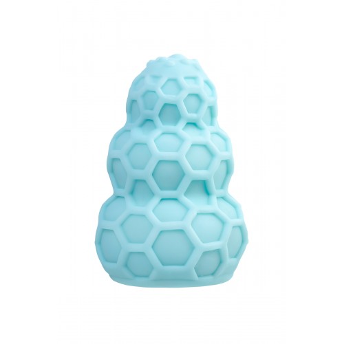 Мастурбатор A-Toys Flaff, TPE, бирюзовый, 8см, Ø 2,9 см