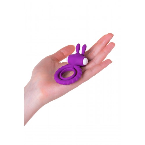 Эрекционное кольцо на пенис JOS GOOD BUNNY, силикон, фиолетовый, 9 см