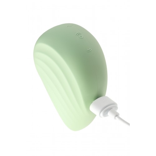 Вакуум-волновой бесконтактный стимулятор клитора Satisfyer Pearl Diver, силикон, зеленый