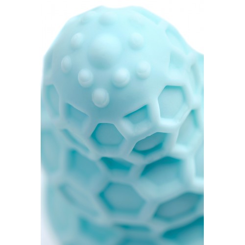 Мастурбатор A-Toys Flaff, TPE, бирюзовый, 8см, Ø 2,9 см
