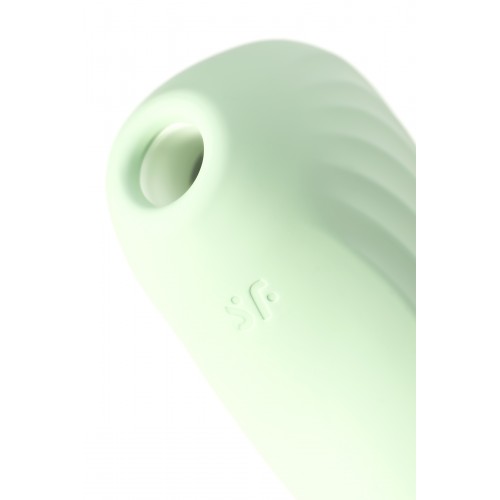 Вакуум-волновой бесконтактный стимулятор клитора Satisfyer Pearl Diver, силикон, зеленый