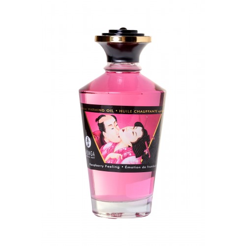Масло для массажа Shunga Raspberry Feeling, разогревающее, с ароматом малины, 100 мл