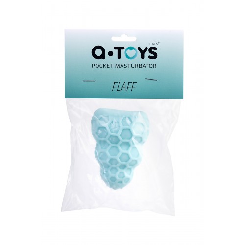 Мастурбатор A-Toys Flaff, TPE, бирюзовый, 8см, Ø 2,9 см