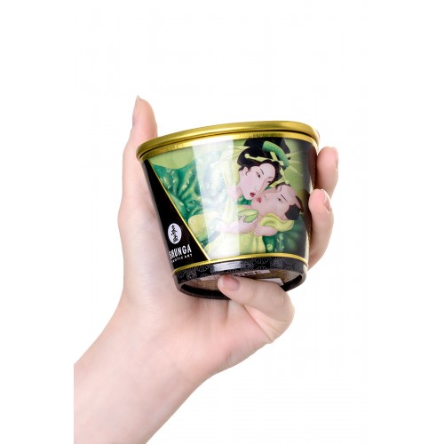 Массажное аромамасло Shunga Zenitude с ароматом зелёного чая, 170 мл