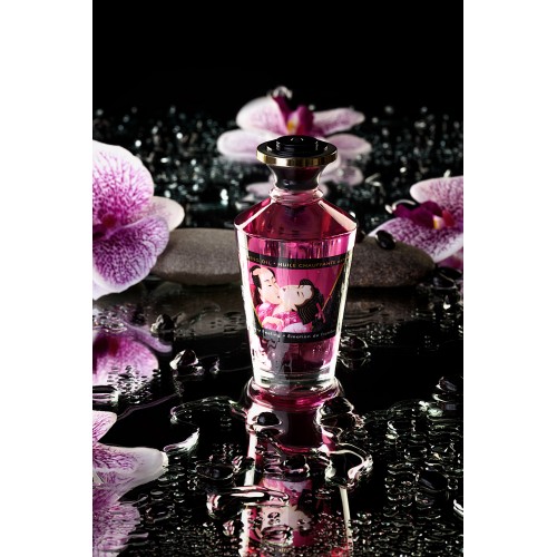 Масло для массажа Shunga Raspberry Feeling, разогревающее, с ароматом малины, 100 мл