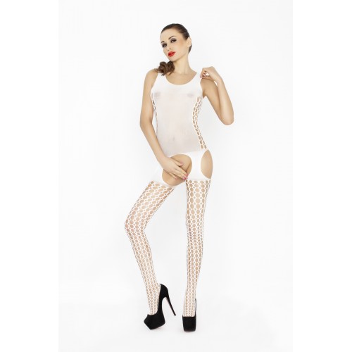 Костюм-сетка Passion Erotic Line, белый, OS