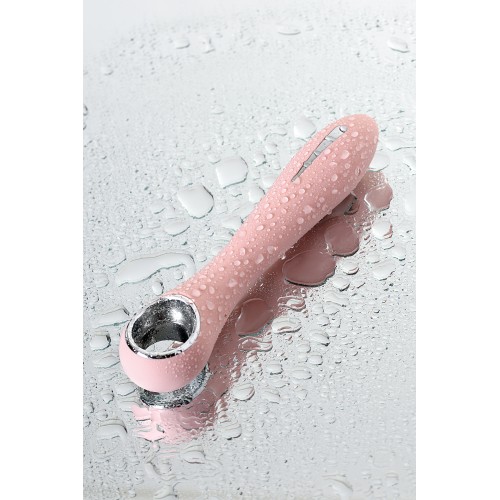 Вибратор с электростимуляцией PHYSICS GALVANI VIBE, силикон, розовый, 21 см