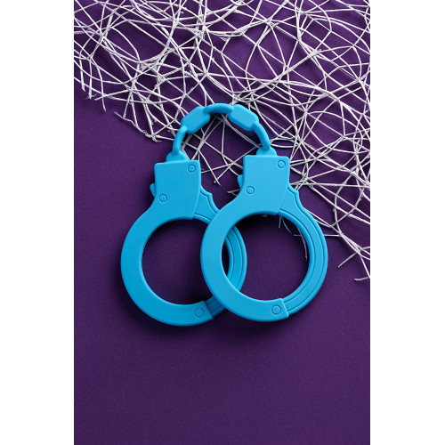 Силиконовые наручники A-Toys by TOYFA, силикон, голубые, 33 см