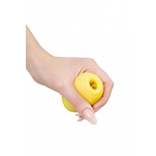 Мастурбатор нереалистичный MEN'S MAX CAPSULE 03 POP, TPE, желтый, 8 см (В ЗИПЛОКЕ)