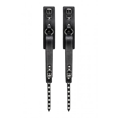 Бондажная система Pecado BDSM, для фиксации рук к ногам, натуральная кожа, черная