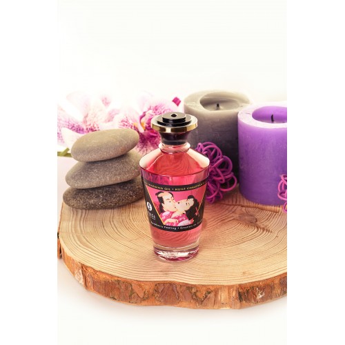 Масло для массажа Shunga Raspberry Feeling, разогревающее, с ароматом малины, 100 мл