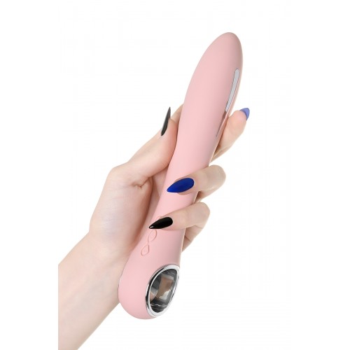 Вибратор с электростимуляцией PHYSICS GALVANI VIBE, силикон, розовый, 21 см