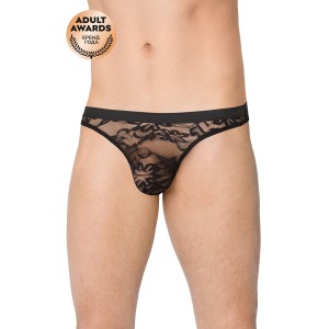 Трусы мужские кружевные SoftLine Collection, чёрный, XL (иной угол)