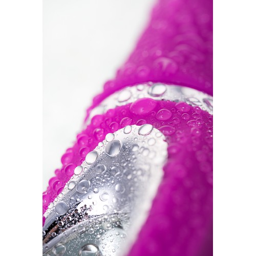 Вибратор с клиторальным стимулятором JOS JOLY, с WOW-режимом, силикон, фуксия, 19,6 см