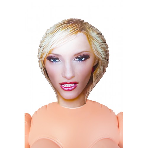 Кукла надувная Cecilia , блондинка, TOYFA Dolls-X, с двумя отверстиями, 160 см