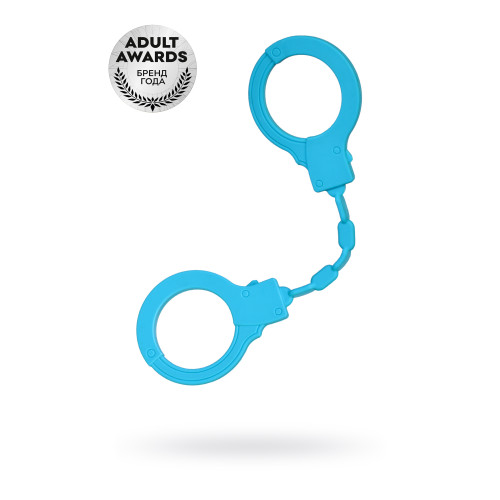 Силиконовые наручники A-Toys by TOYFA, силикон, голубые, 33 см