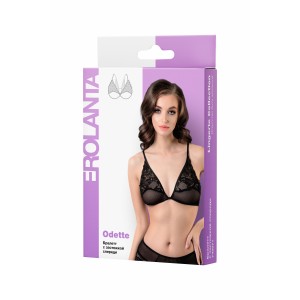 Бралетт Erolanta Odette с застежкой спереди, черный (54-56) (иной угол)