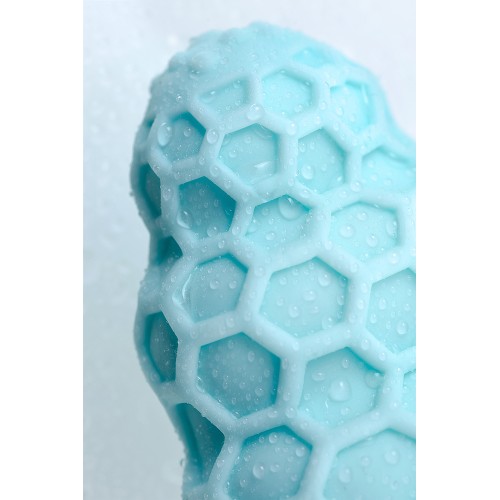 Мастурбатор A-Toys Flaff, TPE, бирюзовый, 8см, Ø 2,9 см