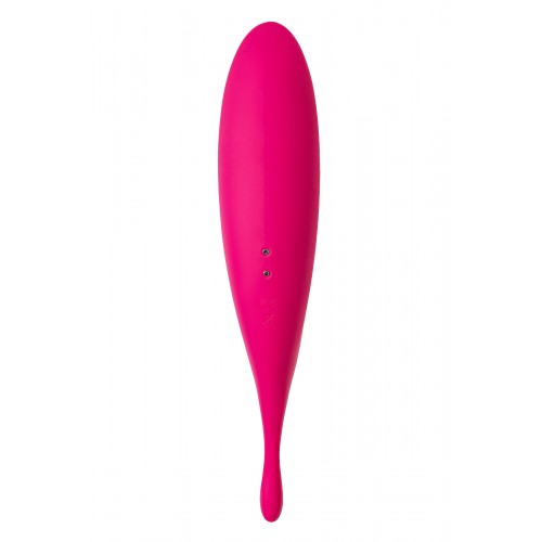 Вакуум-волновой бесконтактный стимулятор клитора Satisfyer Twirling Pro, силикон, красный
