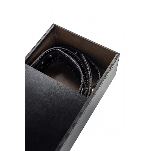 Бондажная система Pecado BDSM, для фиксации рук к ногам, натуральная кожа, черная