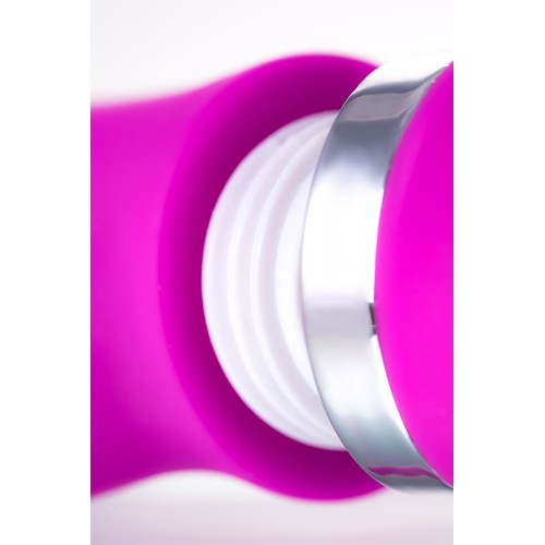 Вибратор с клиторальным стимулятором JOS JOLY, с WOW-режимом, силикон, фуксия, 19,6 см