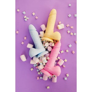 Фаллоимитатор Beyond by Toyfa, Arthur, силикон, голубой, 20 см (иной угол)