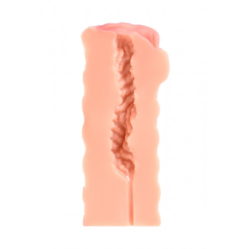 Мастурбатор реалистичный KOKOS ELEGANCE.002 с вибрацией, TPR, телесный, 16 см