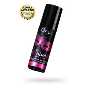 Гель для массажа ORGIE Sexy Vibe Intense Orgasm с покалывающим, разогревающим и охлаждающим эффектом (иной угол)