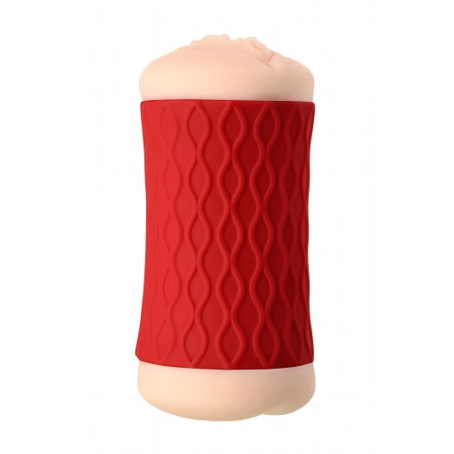 Мастурбатор двусторонний JOS NADIN, TPR, телесный, 14,5 см