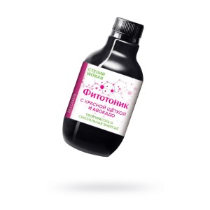 Растительный сироп «Фитотоник Стевия Woman твоя красота и сексуальная энергия с красной щёткой и аво (иной угол)